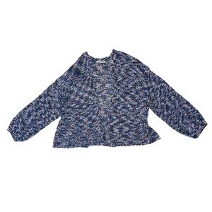 Rewind Oversized Open Knit Shawl Wrap Cardigan Womens Medium Boho Soft